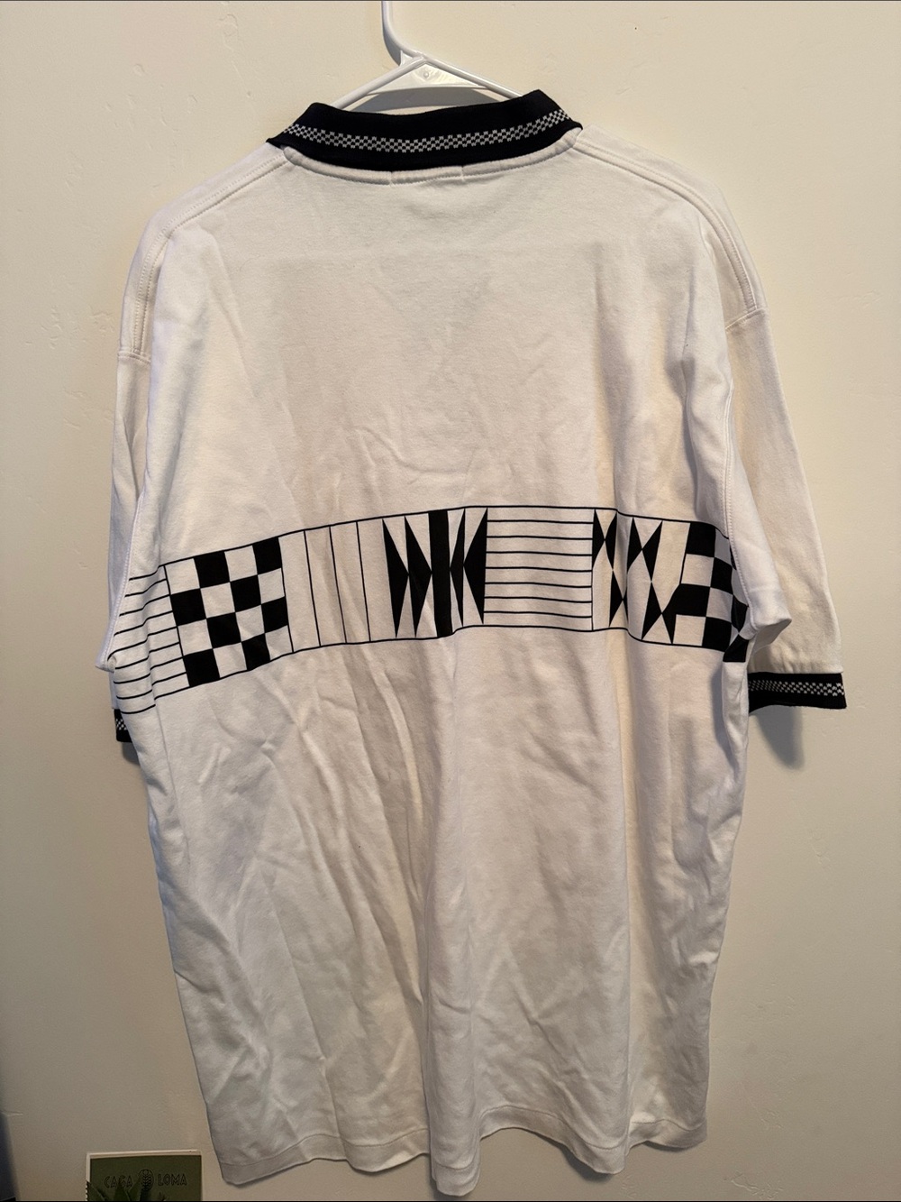 Mark Scot Vintage Golf Polo with Black Trim - Picture 3 of 3